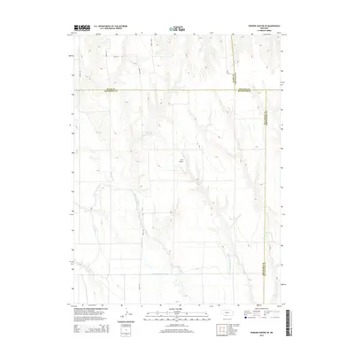 2014 Map of Burger Canyon SE, 2014 Print