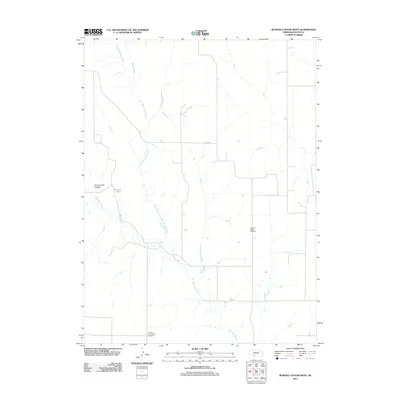 2011 Map of Burger Canyon West, 2011 Print