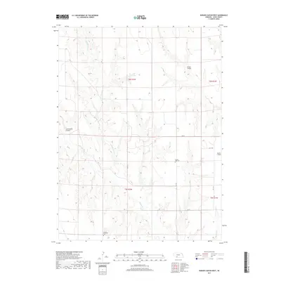 2017 Map of Burger Canyon West, 2017 Print