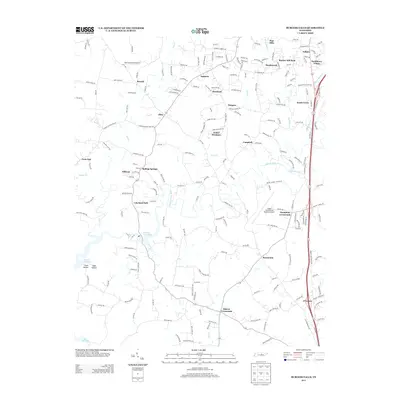 2013 Map of Burgess Falls, 2013 Print