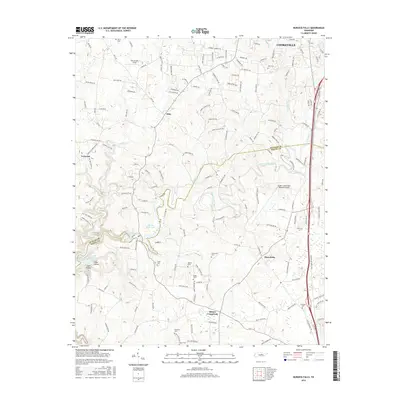 2016 Map of Burgess Falls, 2016 Print