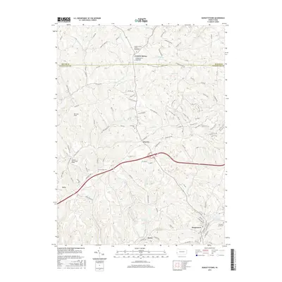 2016 Map of Burgettstown, 2016 Print