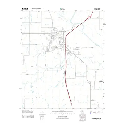 2012 Map of Burkburnett, 2012 Print