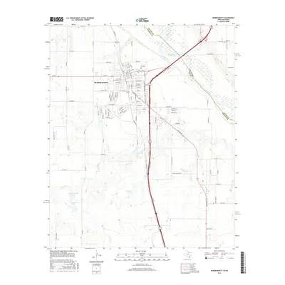 2016 Map of Burkburnett, 2016 Print