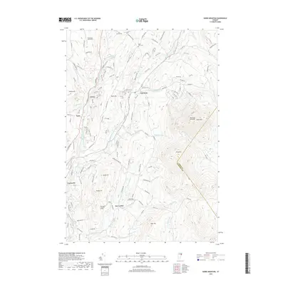 2018 Map of Burke Mountain, 2018 Print