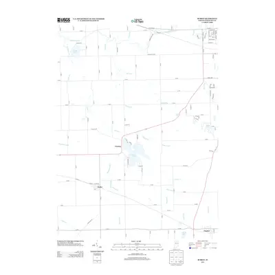 2013 Map of Burket, 2013 Print