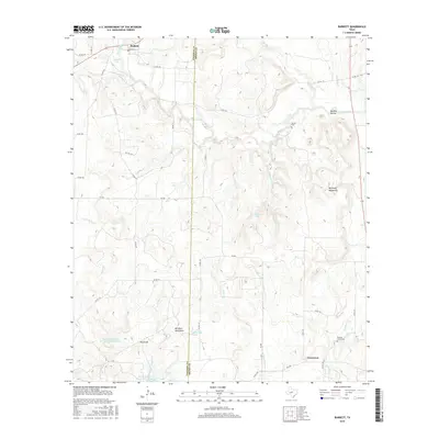 2016 Map of Burkett, 2016 Print