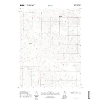 2017 Map of Burksville, 2017 Print