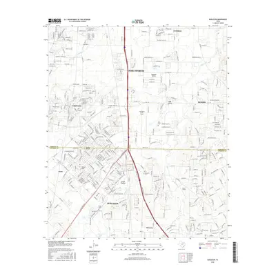 2016 Map of Burleson, 2016 Print