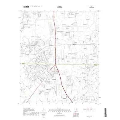 2019 Map of Burleson, 2019 Print