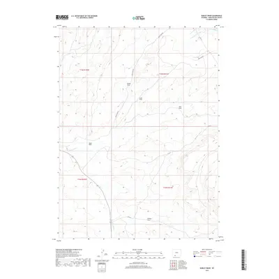 2017 Map of Burley Draw, 2017 Print