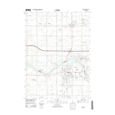 2013 Map of Burley, 2013 Print