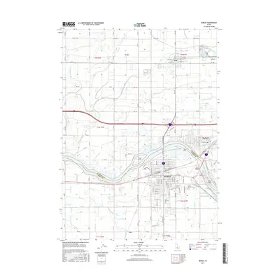 2017 Map of Burley, 2017 Print