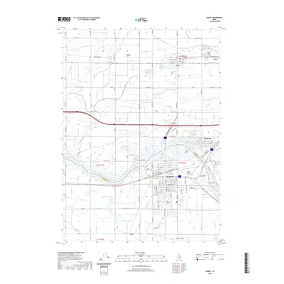 2020 Map of Burley, 2020 Print