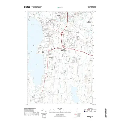 2018 Map of Burlington, 2018 Print