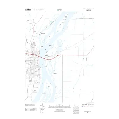 2013 Map of Burlington, 2013 Print