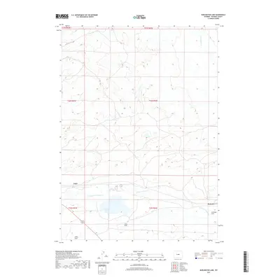 2017 Map of Burlington Lake, 2017 Print