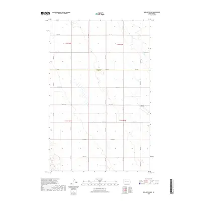 2020 Map of Burlington NW, 2020 Print