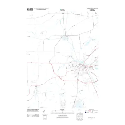 2013 Map of Burlington, 2013 Print