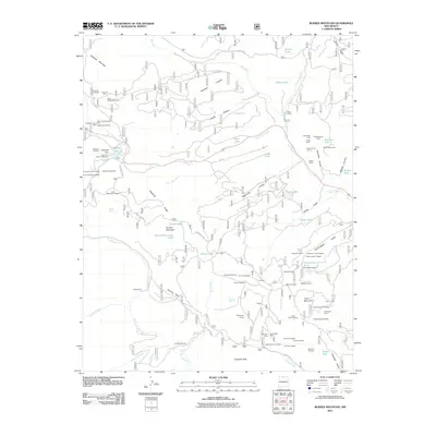 2011 Map of Burned Mountain, 2011 Print