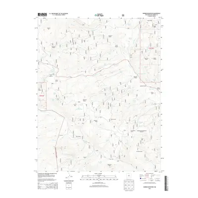 2013 Map of Burned Mountain, 2013 Print