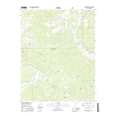 2017 Map of Burned Mountain, 2017 Print