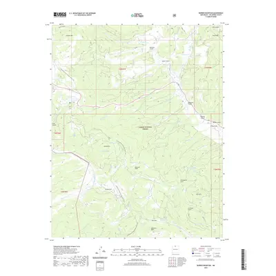 2020 Map of Burned Mountain, 2020 Print