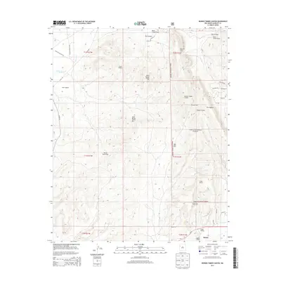 2013 Map of Burned Timber Canyon, 2013 Print