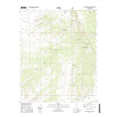 2017 Map of Burned Timber Canyon, 2017 Print