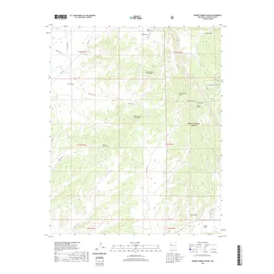 2020 Map of Burned Timber Canyon, 2020 Print