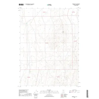 2018 Map of Burner Hills, 2018 Print