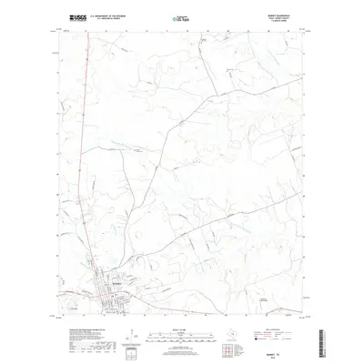 2019 Map of Burnet, 2019 Print