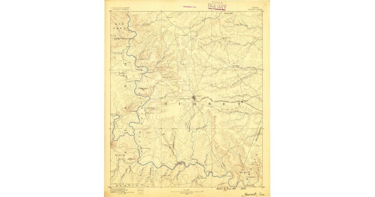 1800s (19th Century) Maps of Bluffton, TX | Pastmaps