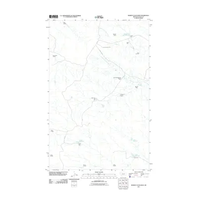 2011 Map of Burnett Flats West, 2011 Print