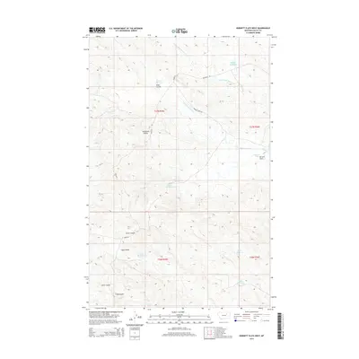 2014 Map of Burnett Flats West, 2014 Print