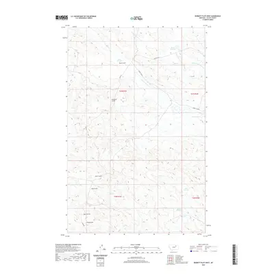 2020 Map of Burnett Flats West, 2020 Print