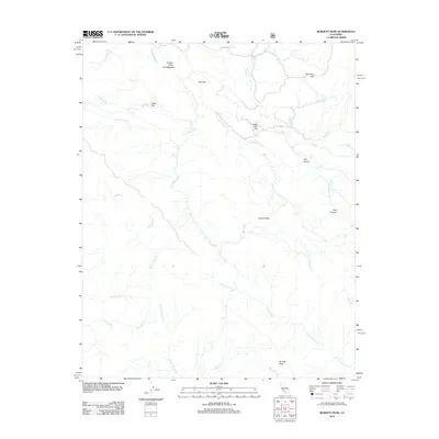 2012 Map of Burnett Peak, 2012 Print
