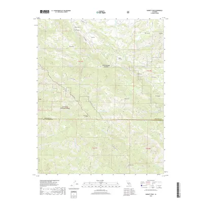 2018 Map of Burnett Peak, 2018 Print