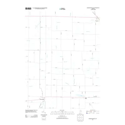 2013 Map of Burnettsville, 2013 Print
