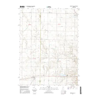 2016 Map of Burnettsville, 2016 Print