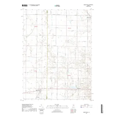 2019 Map of Burnettsville, 2019 Print