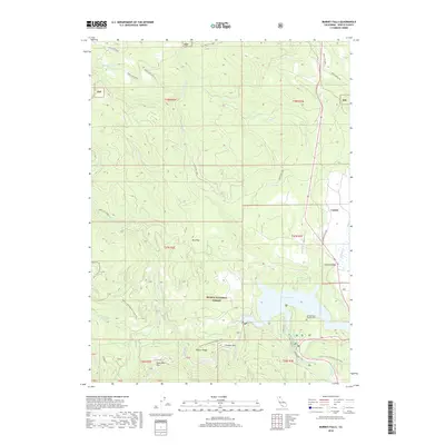 2018 Map of Burney Falls, 2018 Print