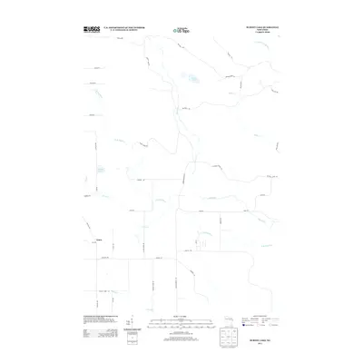 2013 Map of Burney Lake, 2013 Print