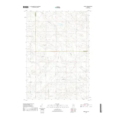 2018 Map of Burney Lake, 2018 Print