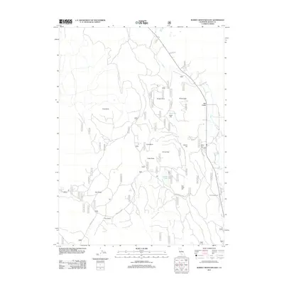 2012 Map of Burney Mountain East, 2012 Print