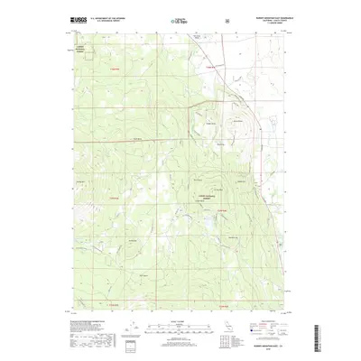 2018 Map of Burney Mountain East, 2018 Print