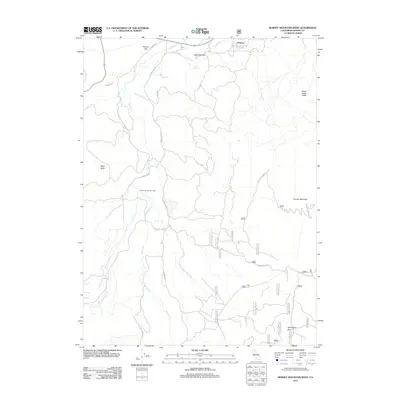 2012 Map of Burney Mountain West, 2012 Print