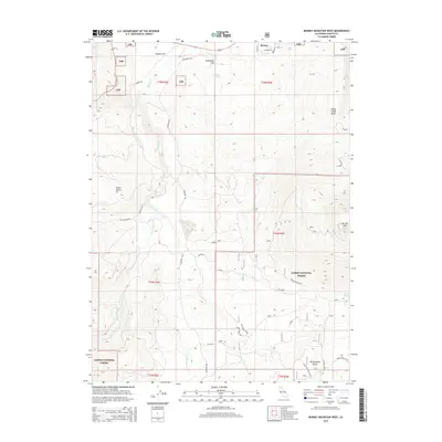 2015 Map of Burney Mountain West, 2015 Print