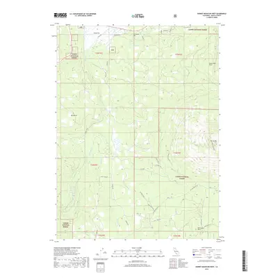 2018 Map of Burney Mountain West, 2018 Print
