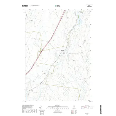 2021 Map of Burnham, 2021 Print